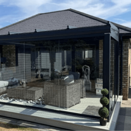 Glass Solarium in Bishop Auckland DL14 7